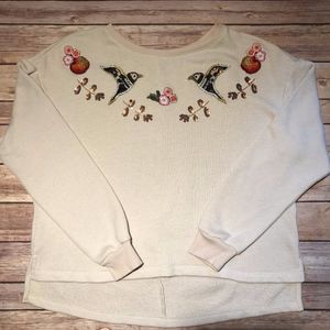 LC Lauren Conrad Disney Beaded Bird Floral Hi-Lo